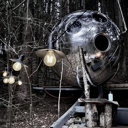 Mirror Globe Kandasphere Luksustelt Saint-Gervais-les-Bains