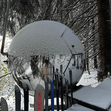 Mirror Globe Kandasphere Luksustelt Saint-Gervais-les-Bains